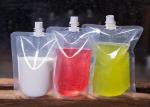 Liquid Transparent Stand Up Pouches With Top Spout Eco Friendly Reusable
