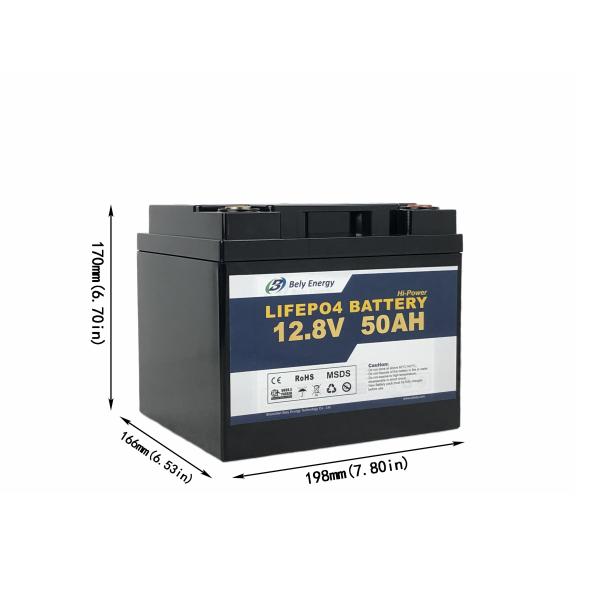 Grade A E Bike 12v 50ah Lithium Ion IP65 Battery Pack For Solar Panel