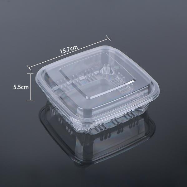 Transparent Square Plastic Pastry Contanier To Go For Bakery Cookies Cakes Packing