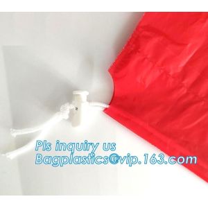Biohazard Waste Disposal Bags Drawstring, Gallon Capacity, Medical Garbage Bags,
