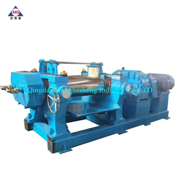 45KW 560x1000mm Xk450/560/610/660 Two Roll Open Mixing Mill Machine With Stock Blender High Efficiency
