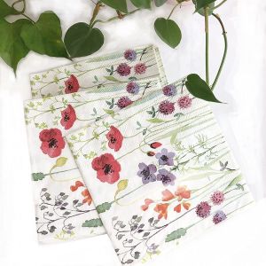 Vintage Decoupage Floral Paper Napkin Tissue For Dinner Party