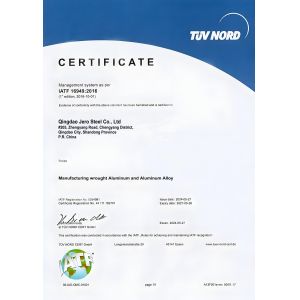 Qingdao Jero Steel Co., Ltd. Certifications