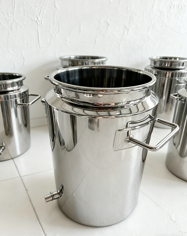 Food Grade Stainless Steel Milking Machine Bucket System ,mik bucket