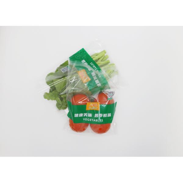 Plastic Fresh Fruit OPP Packaging Bag With Vent Holes Punch Handle