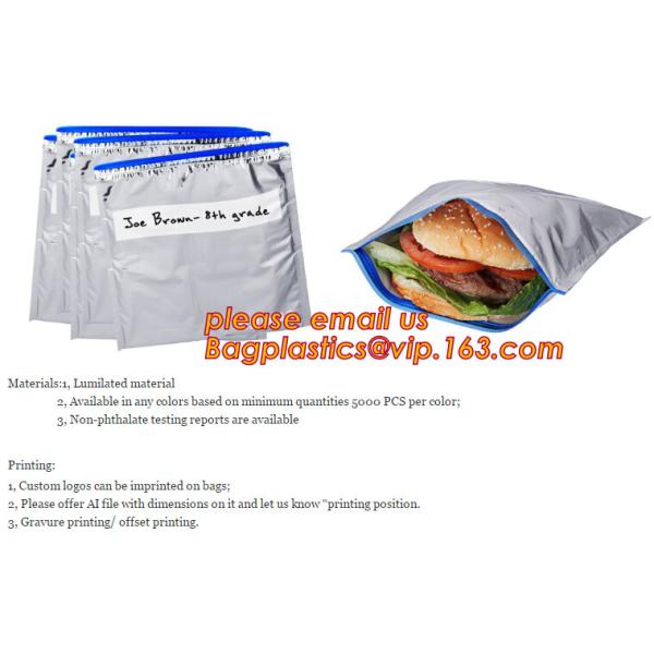 Foldable Lunch Insulated Cooler Bag Heated Food Delivery Bag Thermal Pizza Delivery Cooler Bag