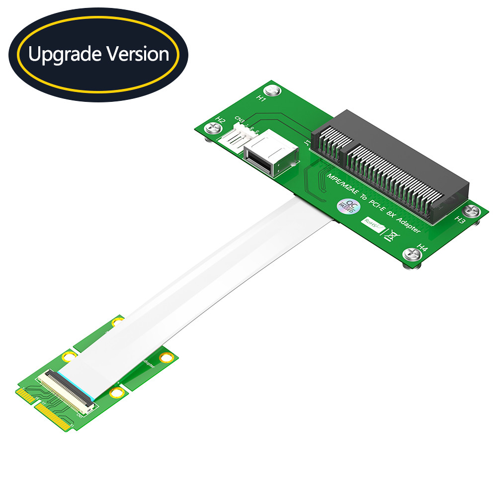Horizontal Mini PCI-E To PCI-E Express X8+USB Riser Card With High Speed FPC