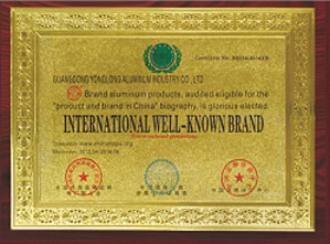 Guangdong  Yonglong Aluminum Co., Ltd.  Certifications
