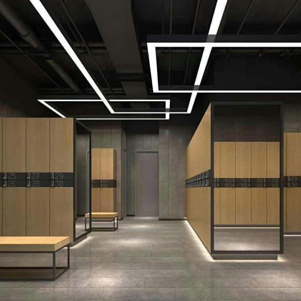 30 W Fireproof Linear Baffle LED Ceiling Light For Hospital