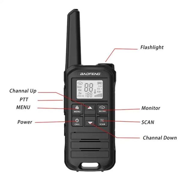 Practical 5KM Radio Walkie Talkie High Range Fr-22a Series Handheld
