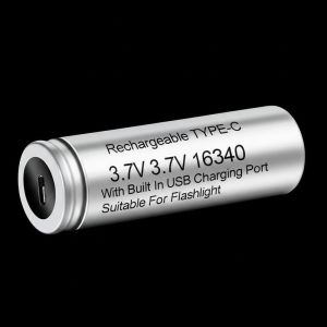 Quality Rechargeable TYPE-C Lithium Ion Battery 3.7V 16340 With Built In USB Charging Port Suitable For Flashlight for sale