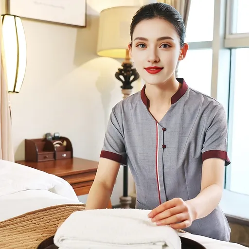 Logistics and Hotel Short Sleeve T-Shirt Woman Cleaning Service Cleaning Uniform