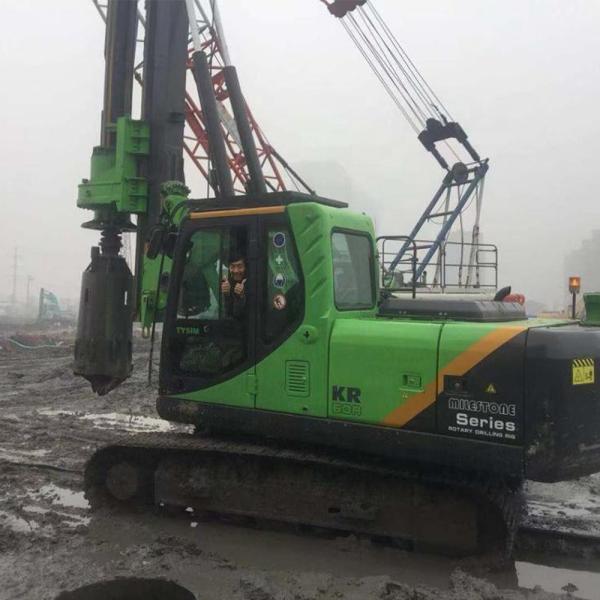 34.3mpa 60kNm Hydraulic Rotary Piling Rig Ground Screw Pile Driver Pile Drilling Rig