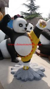 China resin Kongfu panda statue on sale