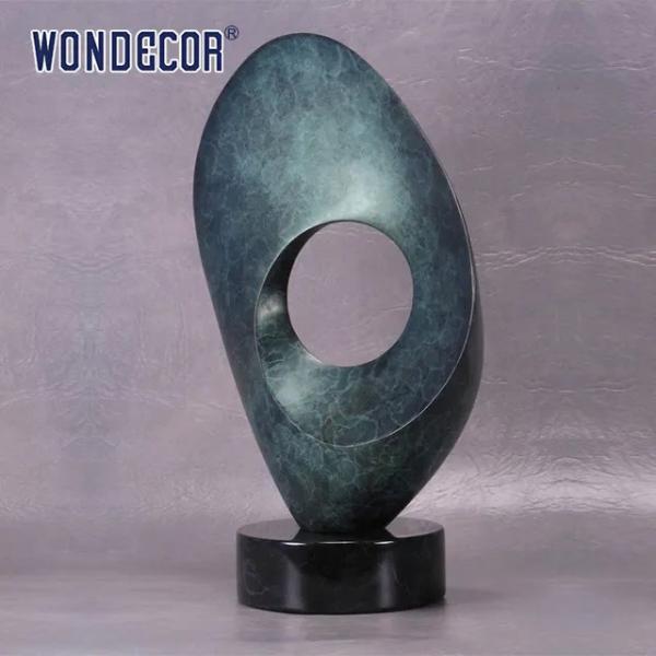 Outdoor garden abstract metal decoration abstract ring Bronze sculpture