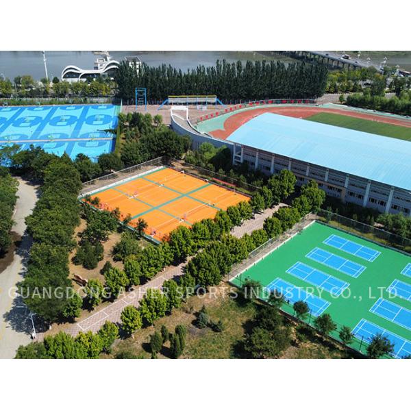 Force Reduction Outdoor Basketball Court Flooring Material SPU UV Resistant