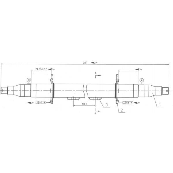 Motorcycle ATV 76mm 8000 Pound Trailer Axles ISO TS16949