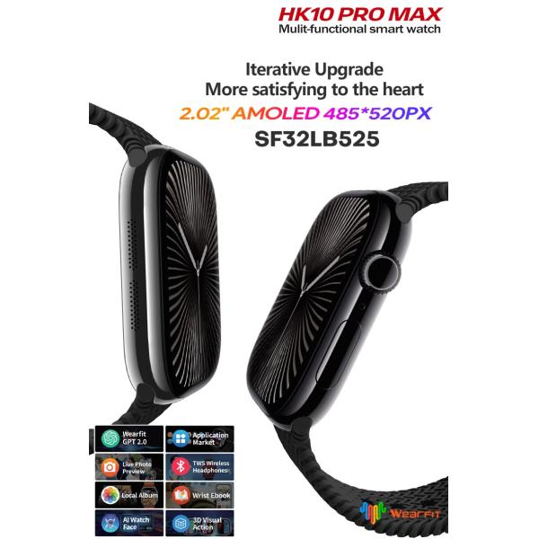 HK10 Pro Max 4G bluetooth Smartwatch ChatGPT AMOLED Screen
