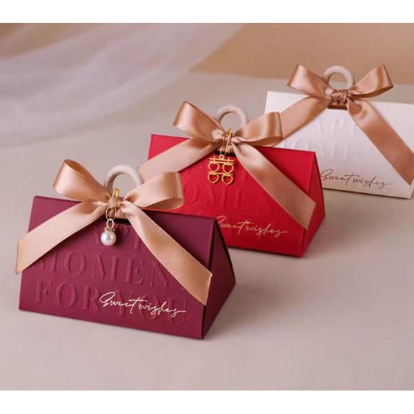 Wedding Favor Candy Box Paperboard Food Container Paper Box With CMYK/Pantone Printing