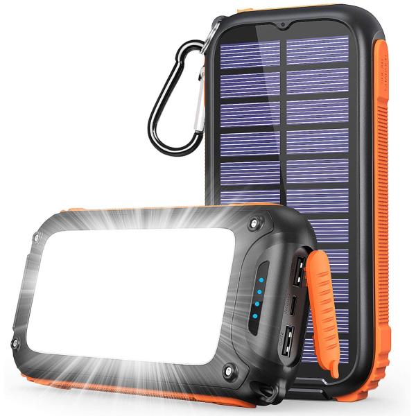 Real Portable Hand Crank Solar Power Bank Station 26800mAh NCM