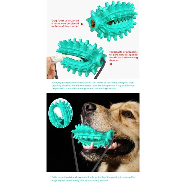 Multi-function Creative Hot Selling Double Suction Cup Stick Dog' Chew Toy Toothbrush
