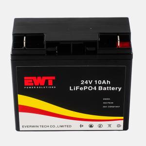 Deep Cycle Lifepo4 24V 10Ah Lifepo4 Lithium Battery