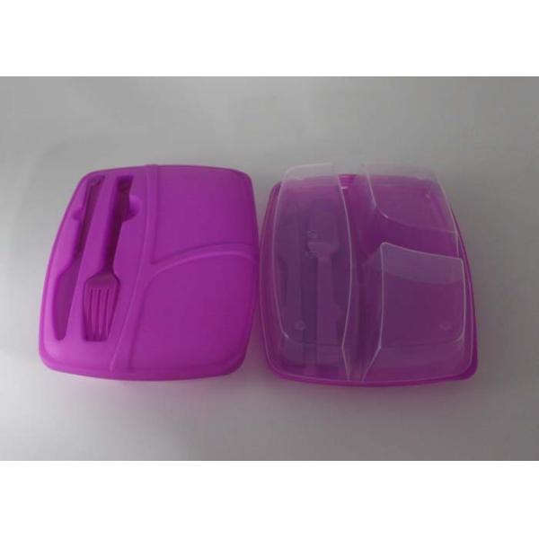 Convenient And Safety Hard Plastic Lunch Boxes With Compartments OEM