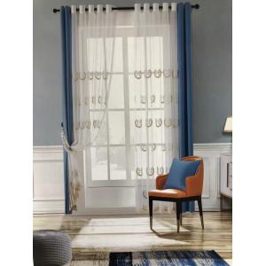 Hollowed White Cotton Lace Embroidery Muslin Curtains Blackout Window Hotels