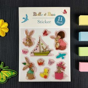 Quality Crystal Epoxy 3D Cartoon Stickers Oil glue Transparent Cartoon Stickers for sale