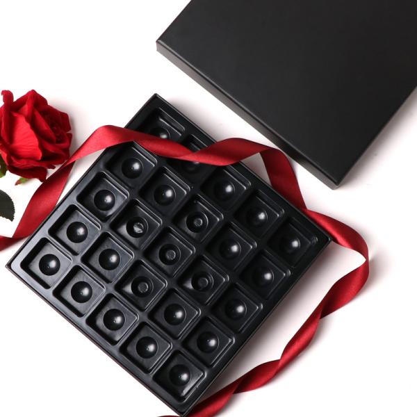 Custom Food Grand PET Tray Box For Handmade Brownie Chocolate Gift 1.0mm