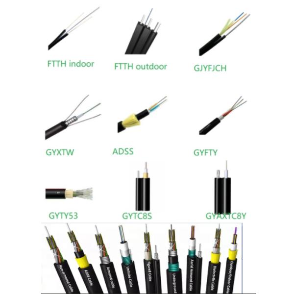 PSP Flexibility Amord Duct And Aerial Fiber Optica Cable GYTS 24 Core 12 Fibra
