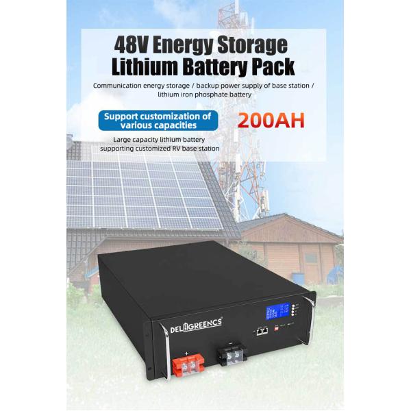 48V 200AH Energy Storage Lifepo4 Server Rack Battery For Wind Power Solar Energy