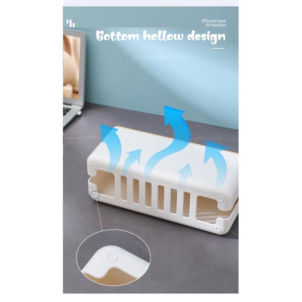 1-3l Power Cable Organizer Box Wire Cord Collection Management