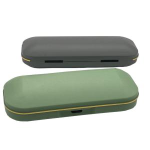 Quality Gold Stripe 150mm Plastic Glasses Case for sale