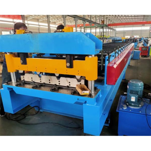 5.5kw High Speed Rib Metal Panel Roll Forming Machine 15-20m/Min Fully Automatic For Steel Construction