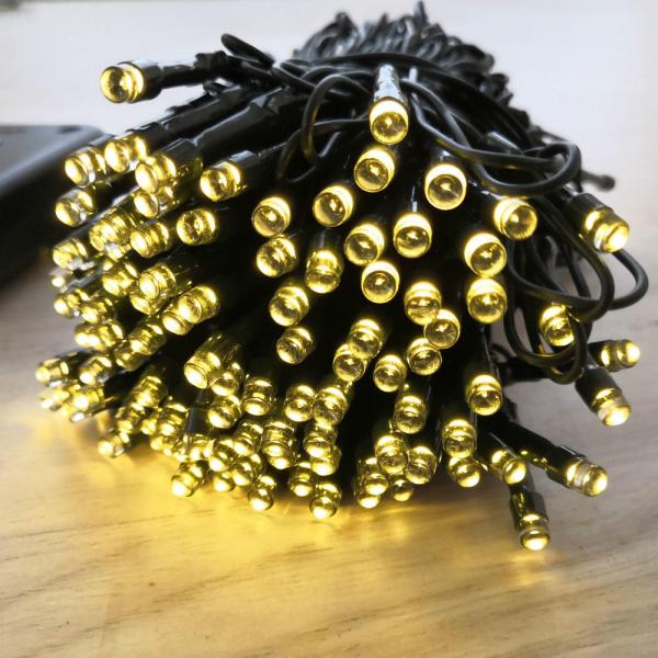 Festive 100LED Solar Powered LED String Lights Outdoor 2Volt For Christmas Decoration