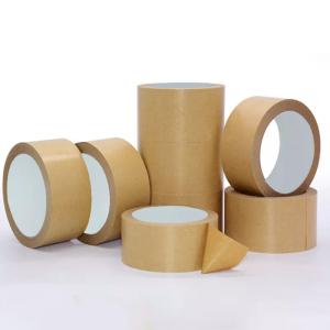 Quality Customised Flatback Hot Melt Kraft Paper Tape 50mmx150m for sale