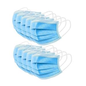 Quality Blue White 3ply 25g Nonwoven Disposable Earloop Face Mask for sale
