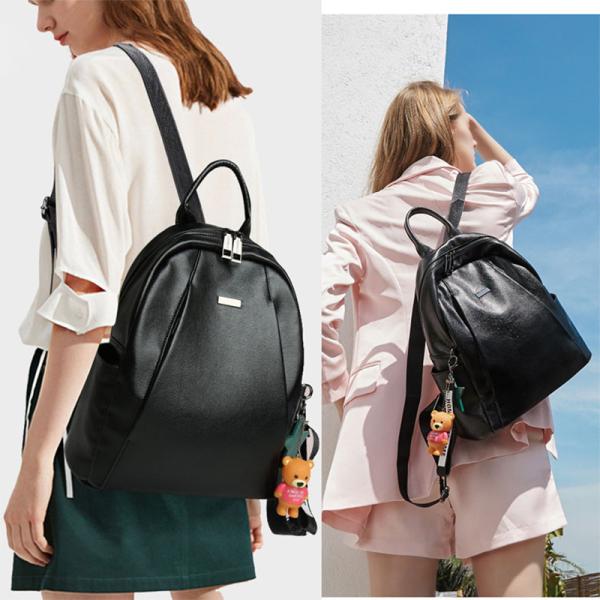 15cm 41cm Womens Waterproof Backpack Polyester Lining Versatile Rucksack