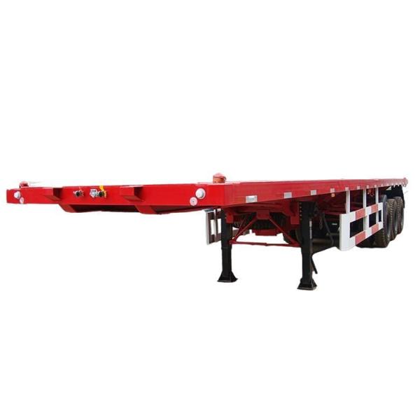3 Axles 40FT Versatile and Reliable Drop Side Rail Wall Flatbed Semi-Trailer with BPW Axle 12t and Mechinical Suspension