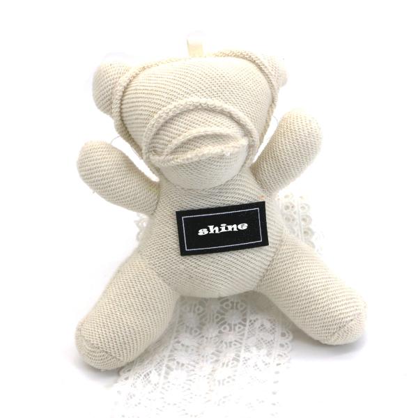 White Cotton Key Chain , Cute Bear Keychain 11.5cm×6.5cm Size