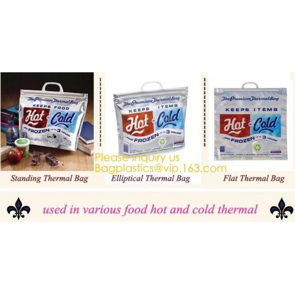 Aluminum Foil Food Use Disposable Cooler Bag Insulated Thermal Bag Organizer Storage Frozen Lunch Bag bagease bagplastic