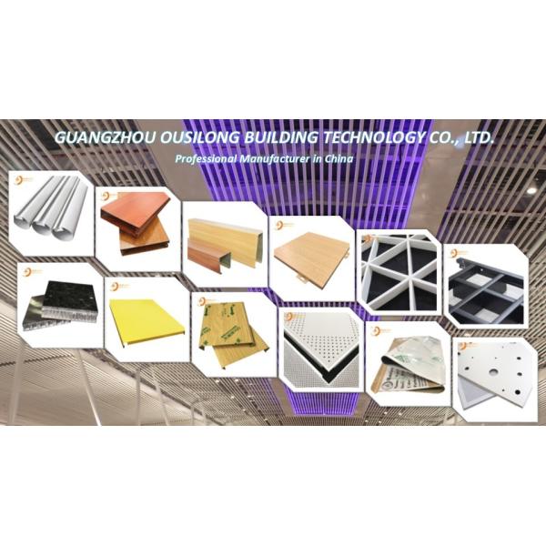 Perforated 3D Snap Clip in Ceiling System for Acoustic Sound Absorbing Wall Ceiling Panel