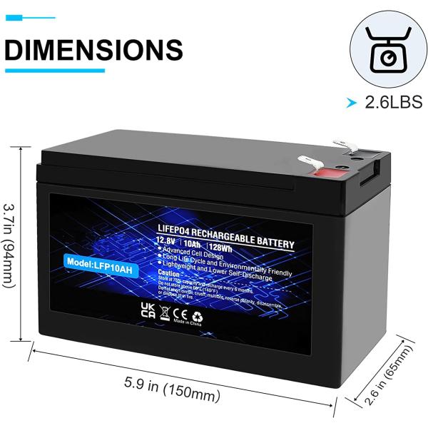 LFP Lithium Phosphate Rechargeable Battery IP67 12.8V 100Ah LiFePO4 Battery