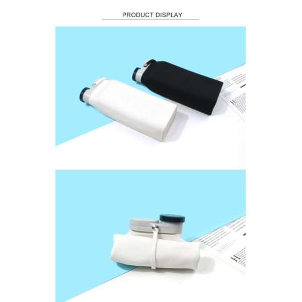 21oz Sport Cold Bike Recycled Collapsible Silicone Water Bottle