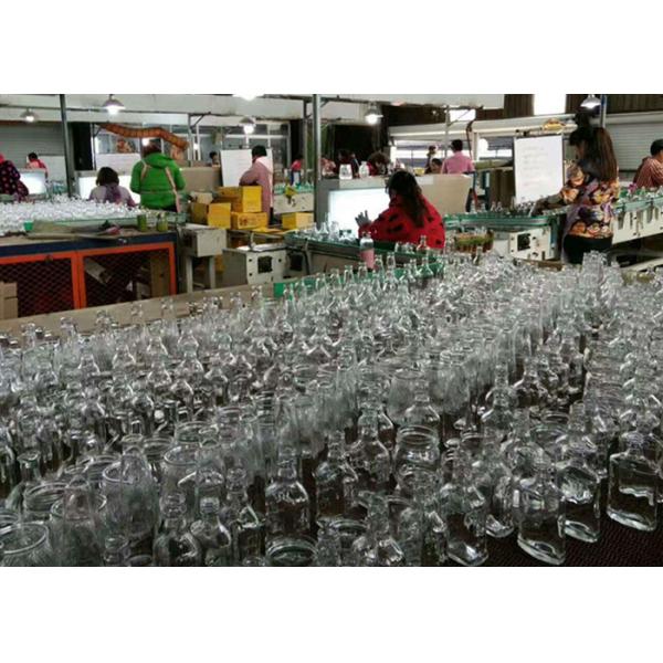 wholesale frosted flint glass customized wine bottles