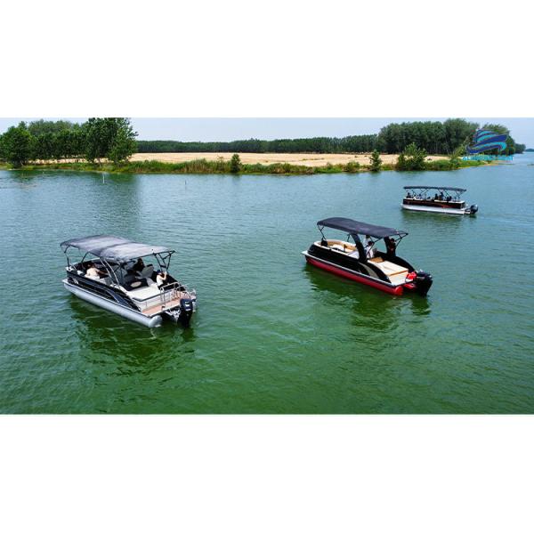 19ft Luxury Pontoon Boat Customizable Leisure Craft for Relaxation & Entertainment