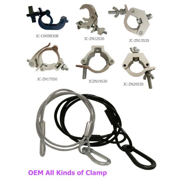 Aluminium Alloy Lighting Truss Clamps Clips Truss Accessories High Strength