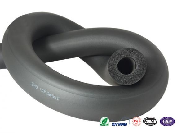 Buy Durable 1-3/8" Air Conditioner Pipe Insulation Black Pipe Lagging Grade B Fireproof at wholesale prices