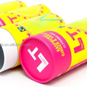 Recyclable Paper Tube Tea Packaging 63mm Diameter Offset Printing